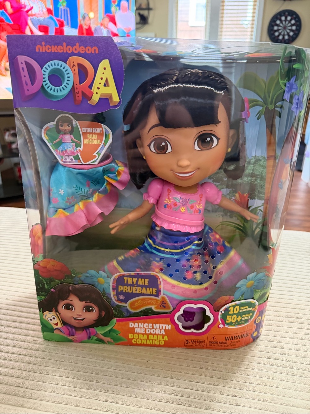 Nickelodeon Dora Dance Doll in Pink and Multicolor Skirt